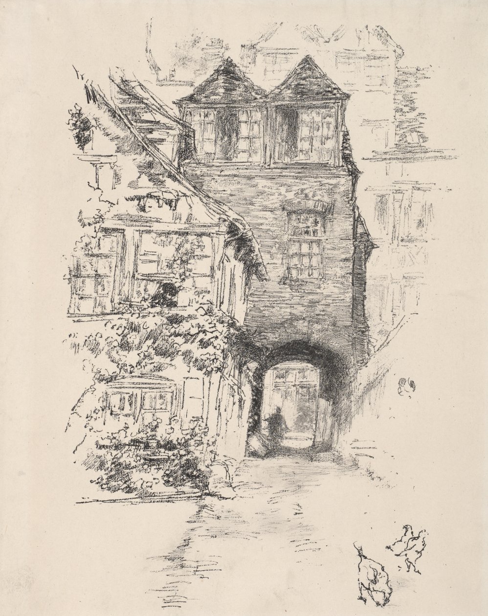 Præstegården, Rouen af James McNeill Whistler