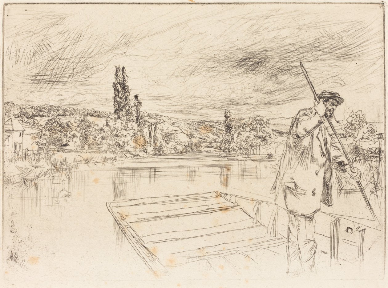 Fladbundet båd af James McNeill Whistler