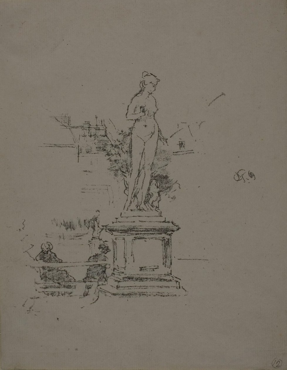 Statuen, Luxembourg-haven af James Abbott McNeill Whistler