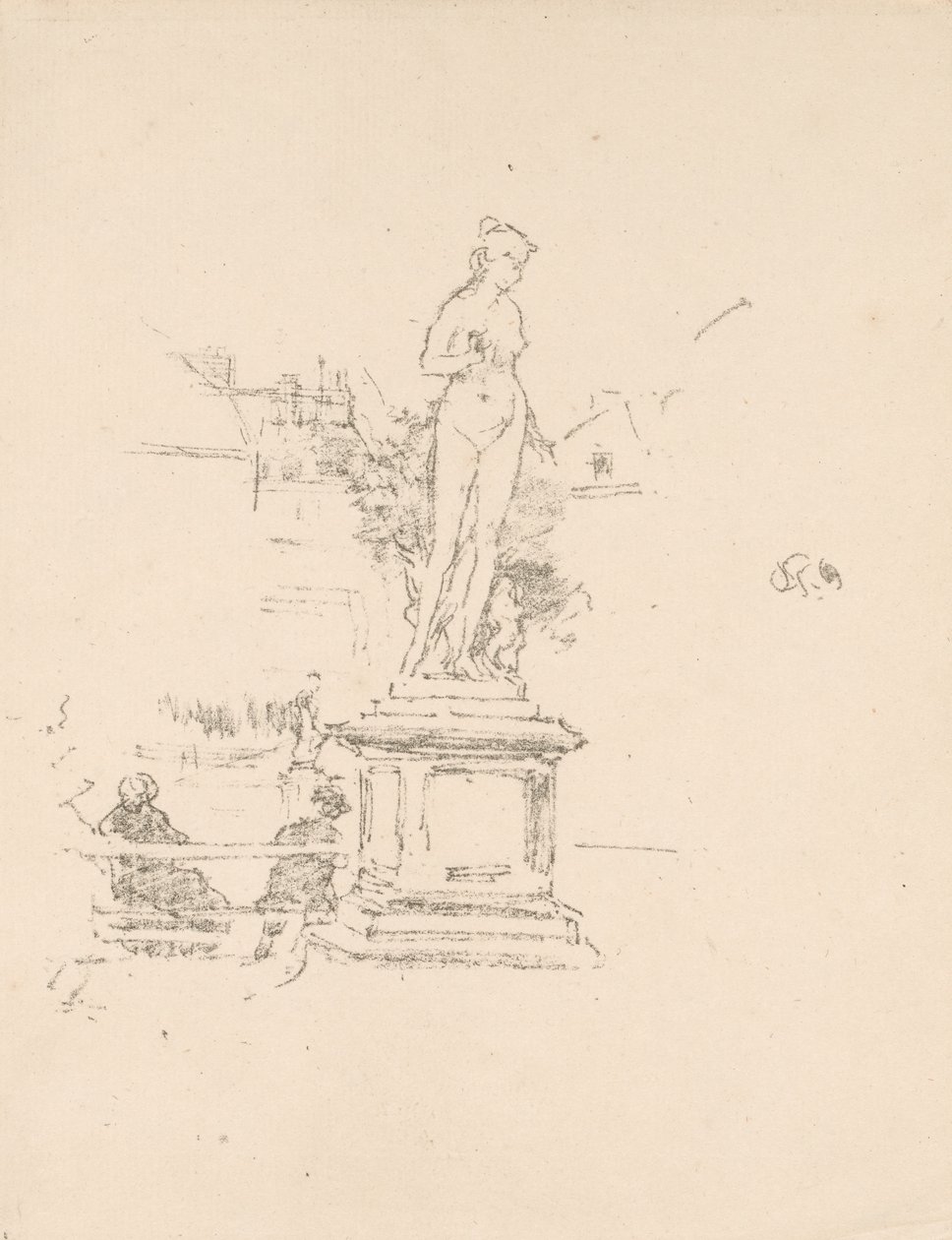 Statuen, Luxembourg-haven af James McNeill Whistler