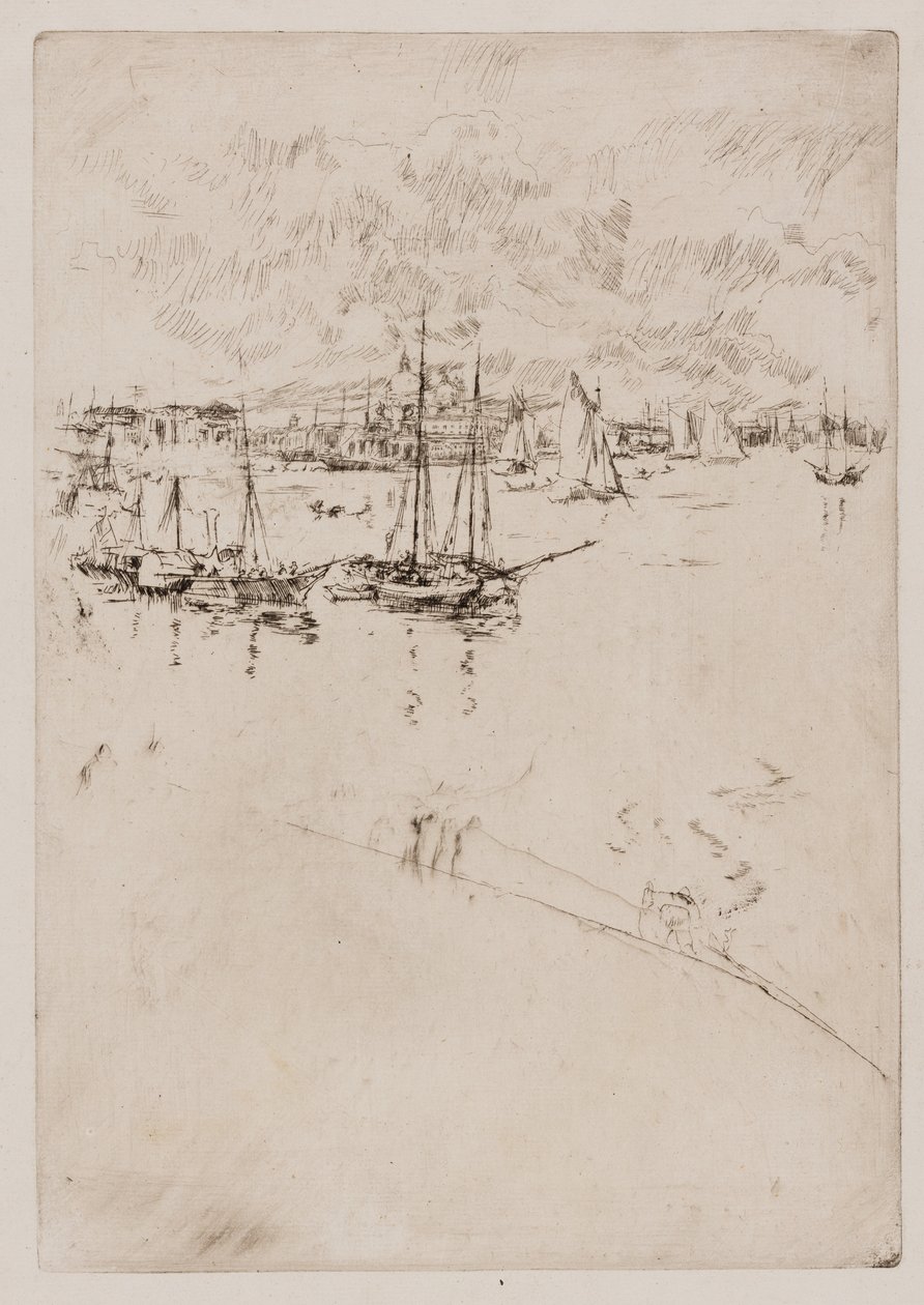 Dampbåden, Venedig af James Abbott McNeill Whistler