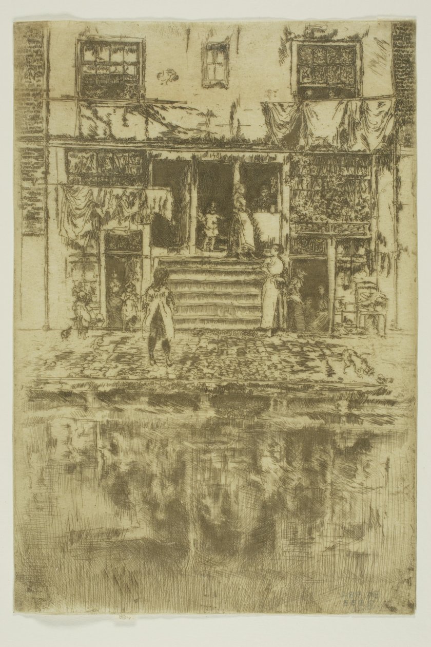 The Steps, Amsterdam af James Abbott McNeill Whistler