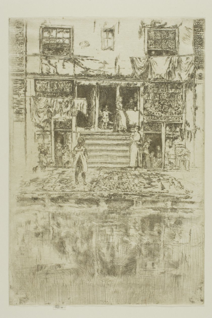 The Steps, Amsterdam af James Abbott McNeill Whistler