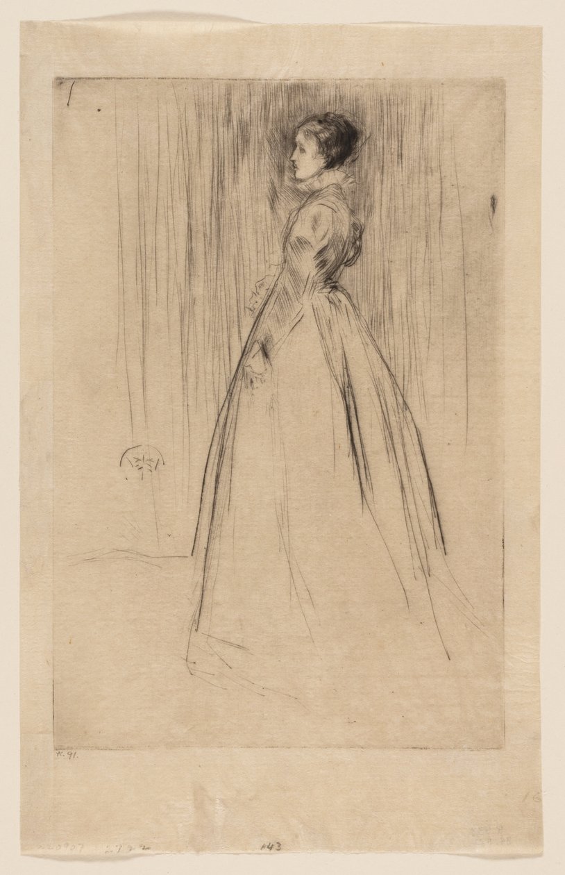 Fløjlskjolen (fru Leyland) af James McNeill Whistler