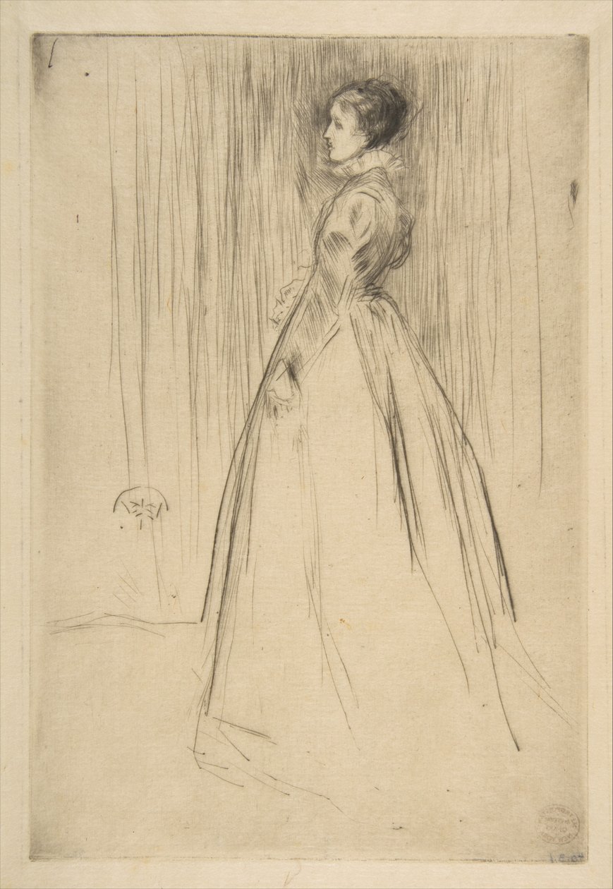 Fløjlskjolen (fru Leyland) af James McNeill Whistler