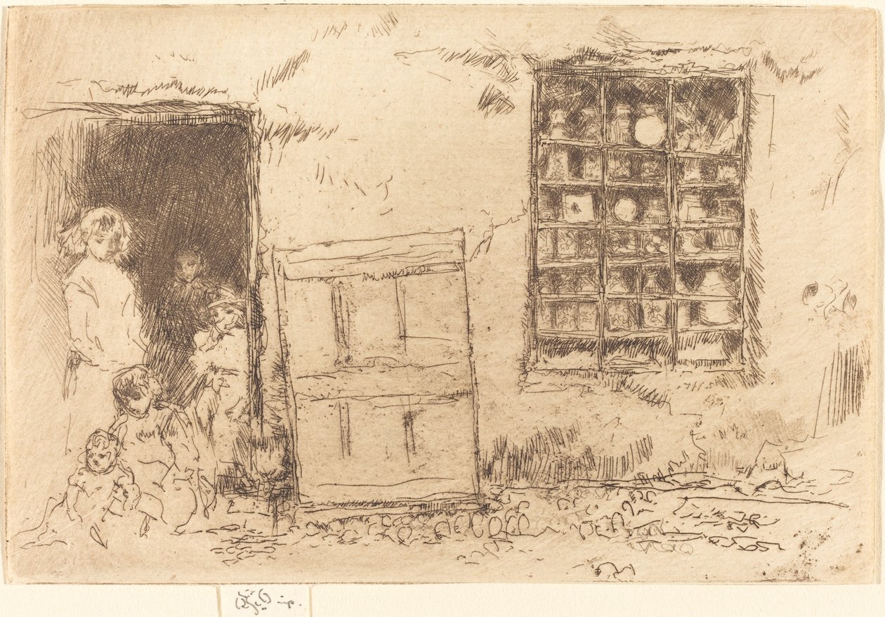 Landsbyens Sweet-Shop af James Abbott McNeill Whistler