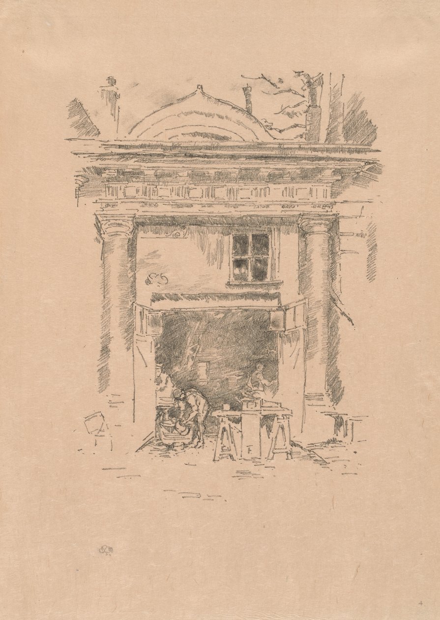 Hvidsmedene, Impasse des Carmélites af James Abbott McNeill Whistler