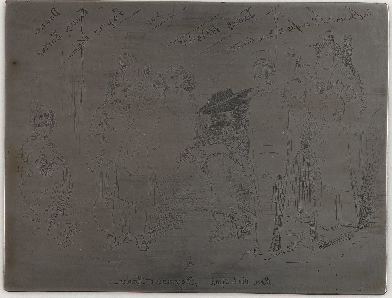 Titel på det franske sæt af James Abbott McNeill Whistler