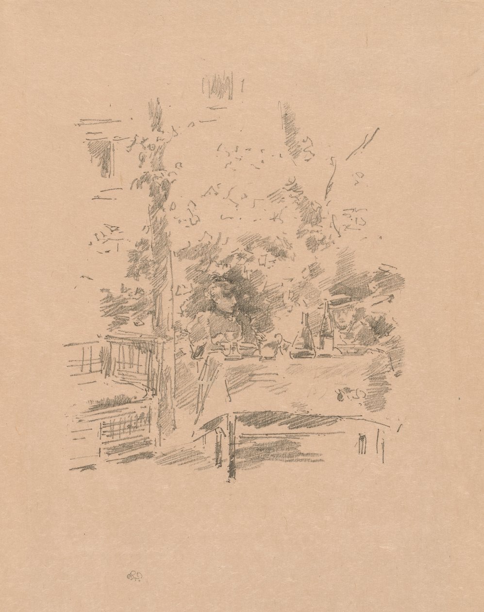 En-til-en i haven af James Abbott McNeill Whistler