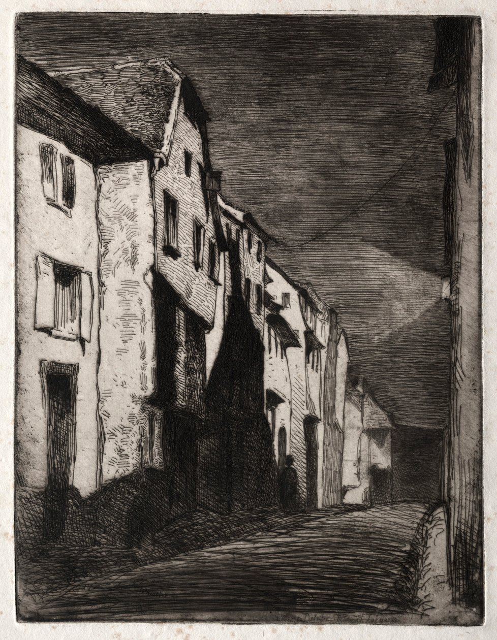Tolv raderinger fra naturen:  Gade i Saverne af James McNeill Whistler
