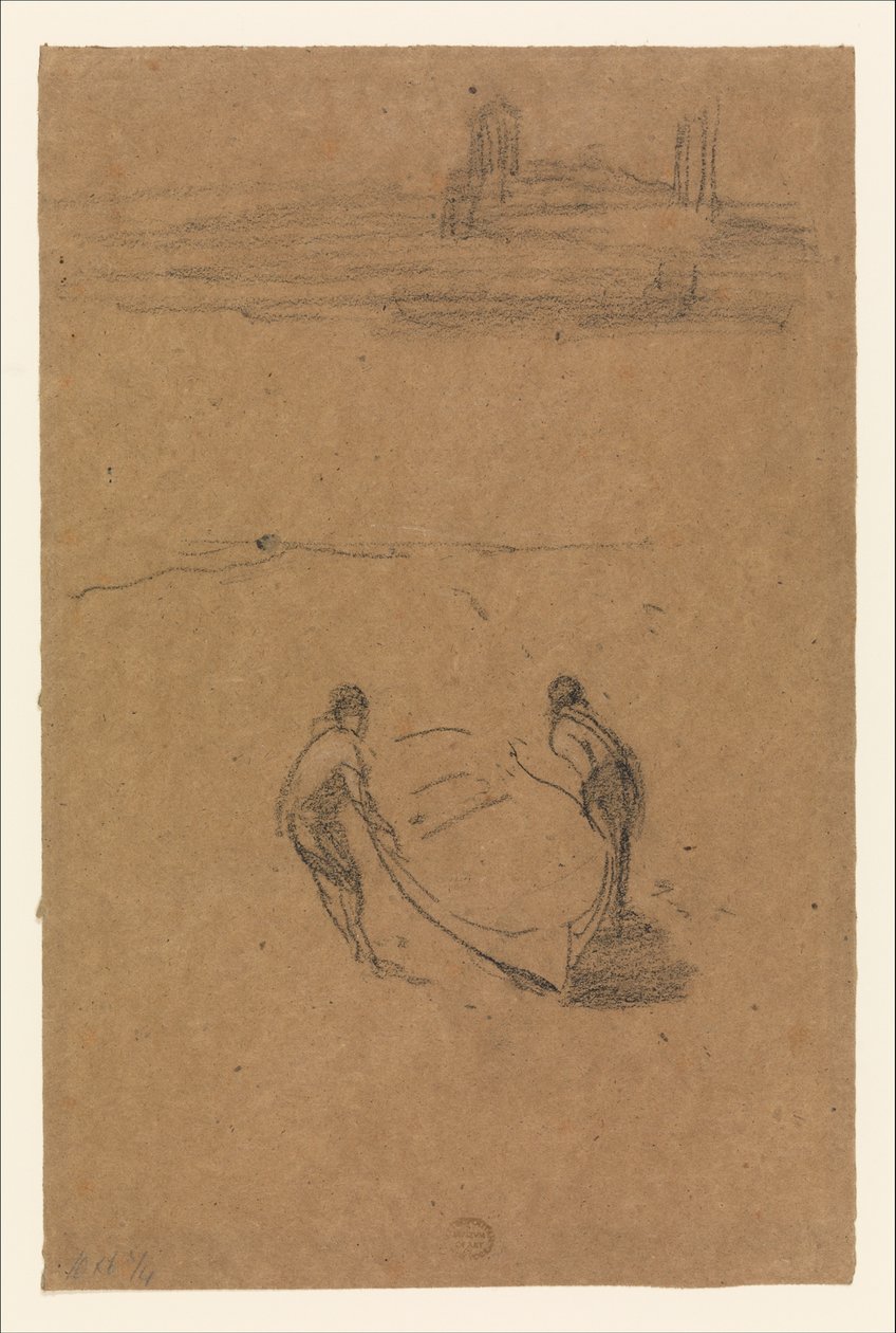 Zwei Männer und ein Boot af James McNeill Whistler