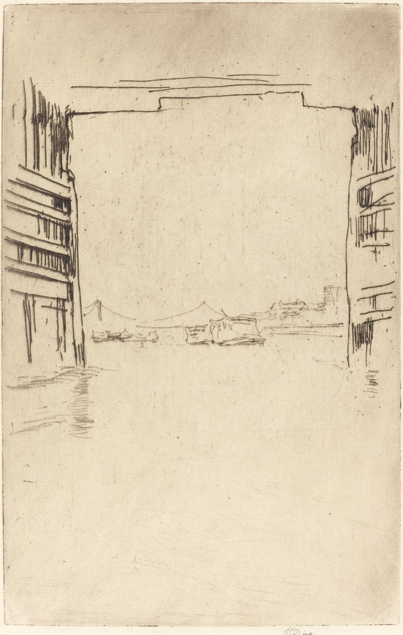 Under Old Battersea Bridge af James Abbott McNeill Whistler
