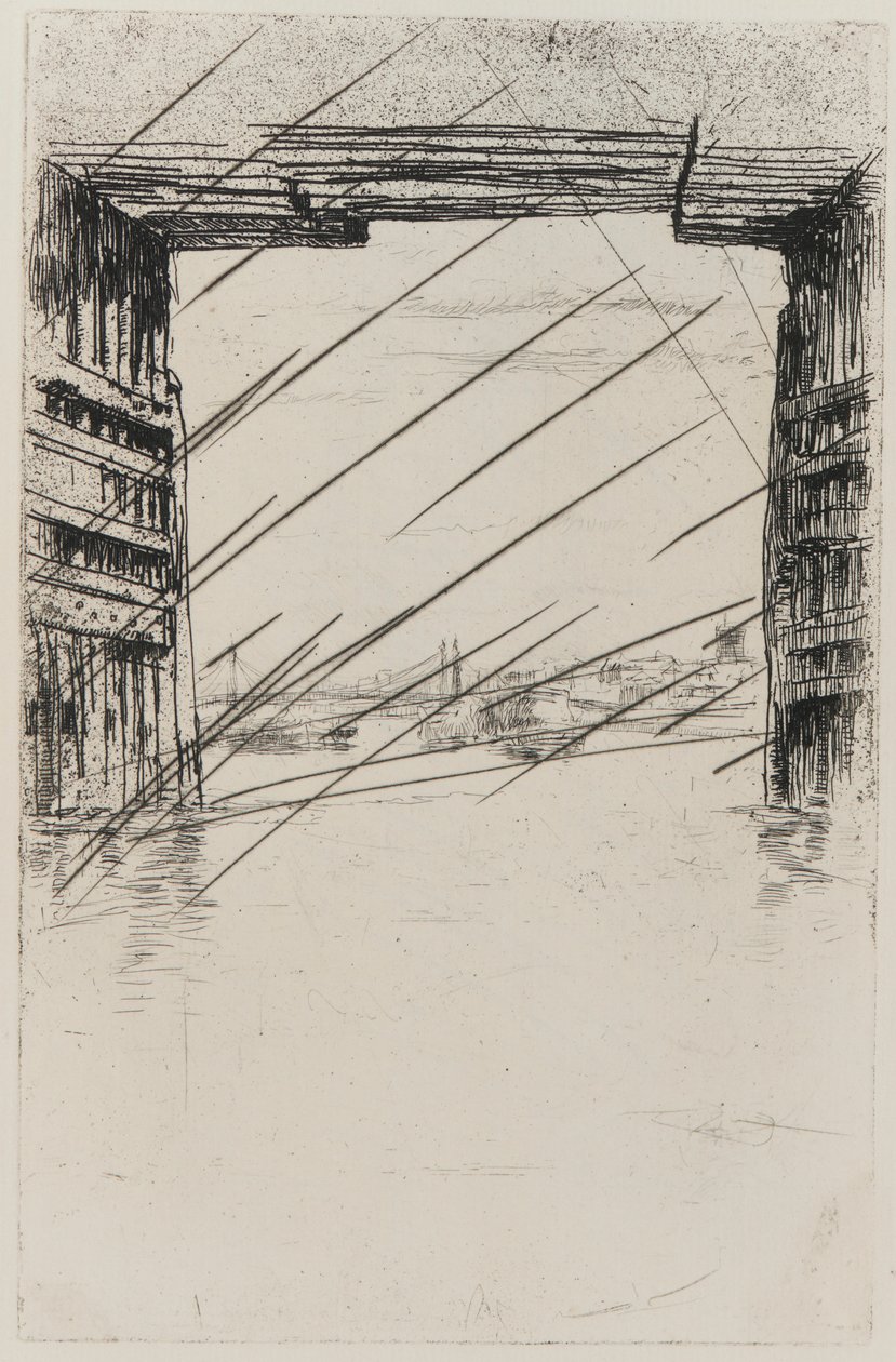 Under Old Battersea Bridge af James Abbott McNeill Whistler