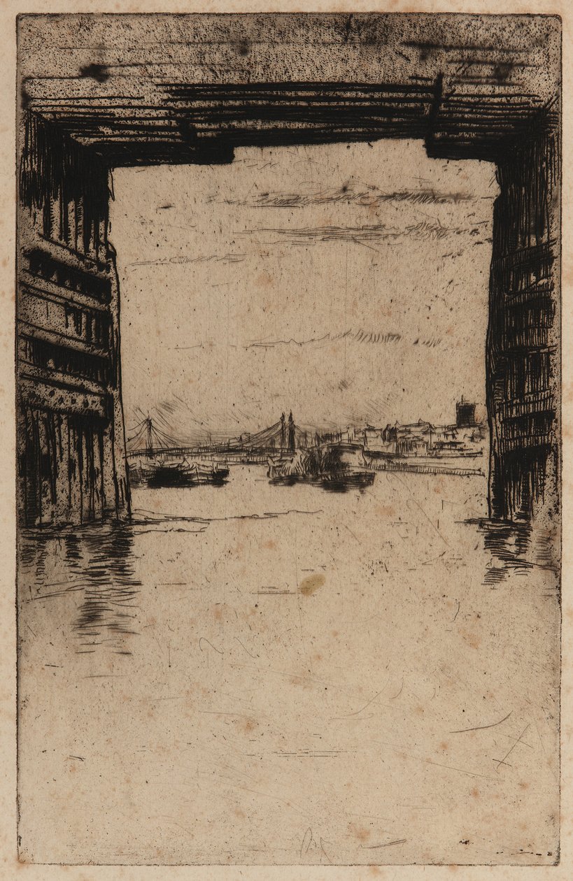 Under Old Battersea Bridge af James Abbott McNeill Whistler