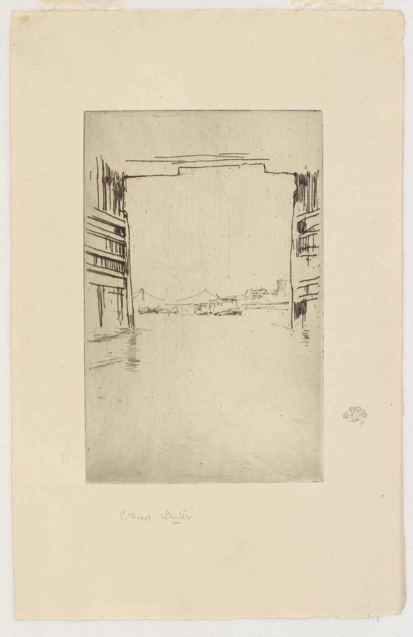 Under Old Battersea Bridge af James Abbott McNeill Whistler