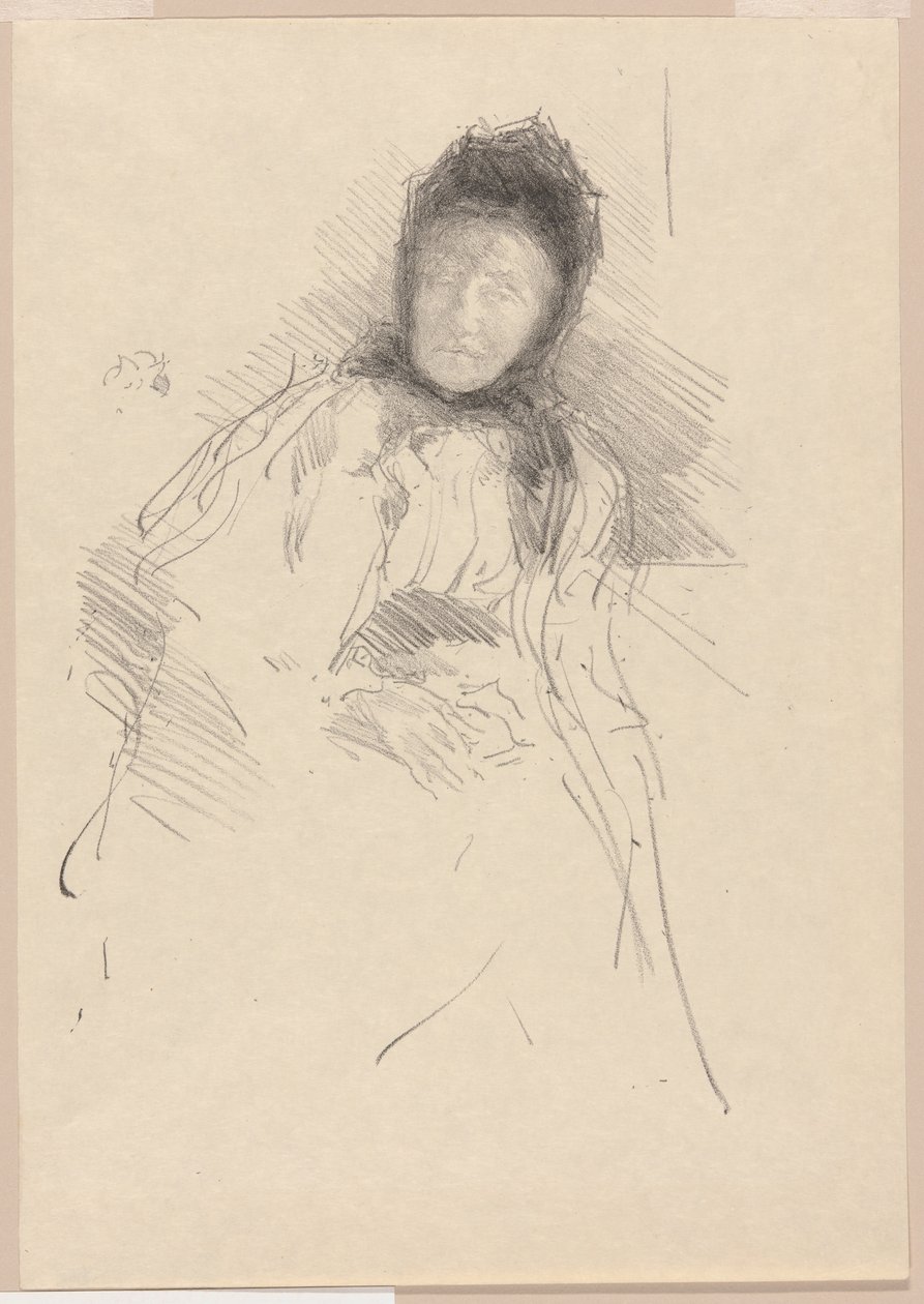Ufærdig skitse af Lady Haden af James Abbott McNeill Whistler