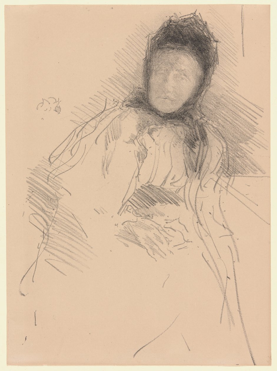 Ufærdig skitse af Lady Haden af James McNeill Whistler