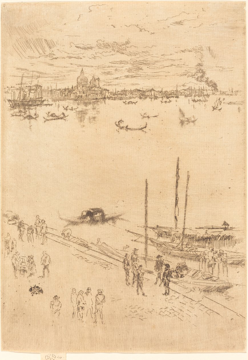 Opretstående Venedig af James Abbott McNeill Whistler