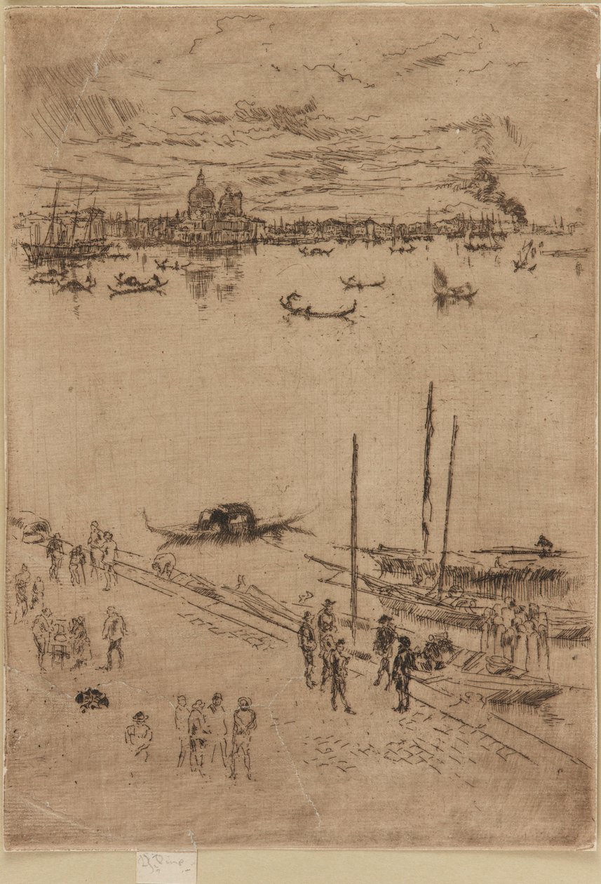 Opretstående Venedig af James Abbott McNeill Whistler