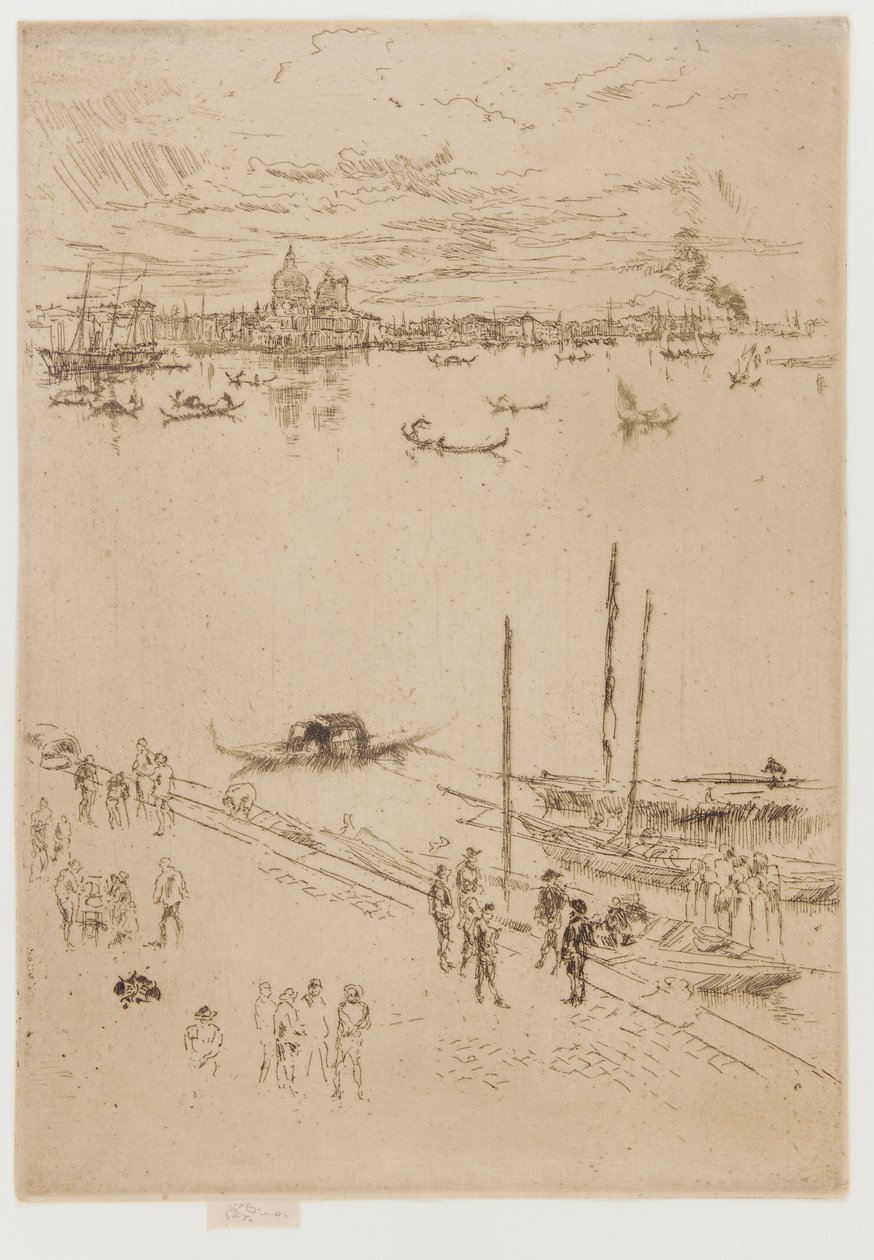 Opretstående Venedig af James Abbott McNeill Whistler