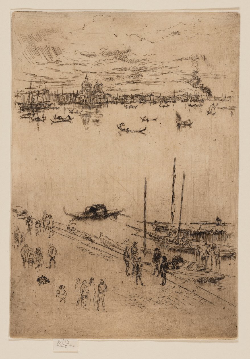 Opretstående Venedig af James Abbott McNeill Whistler
