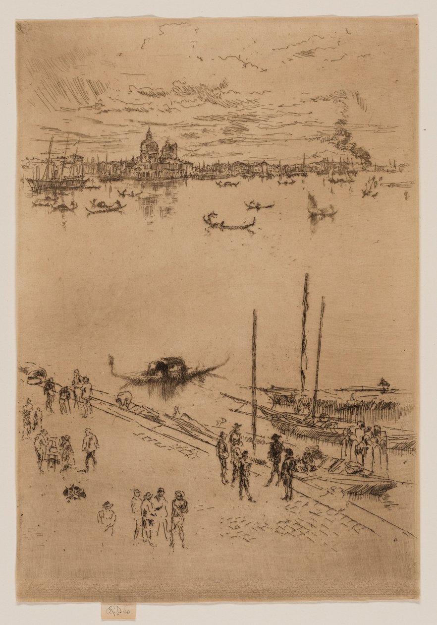 Opretstående Venedig af James Abbott McNeill Whistler