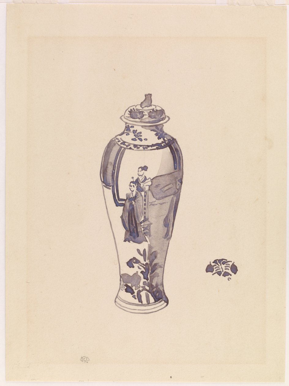 Vase med let svulmende krop af James Abbott McNeill Whistler
