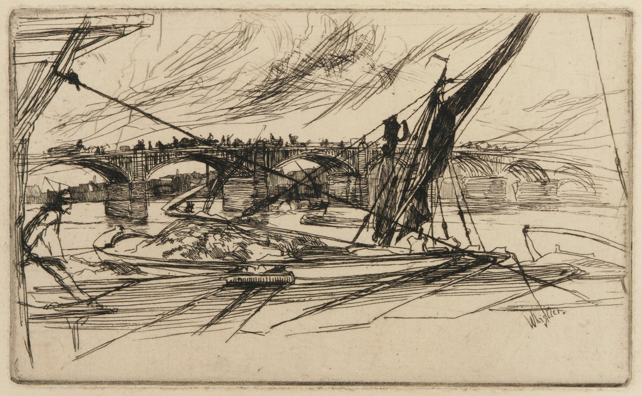 Vauxhall Bridge af James Abbott McNeill Whistler