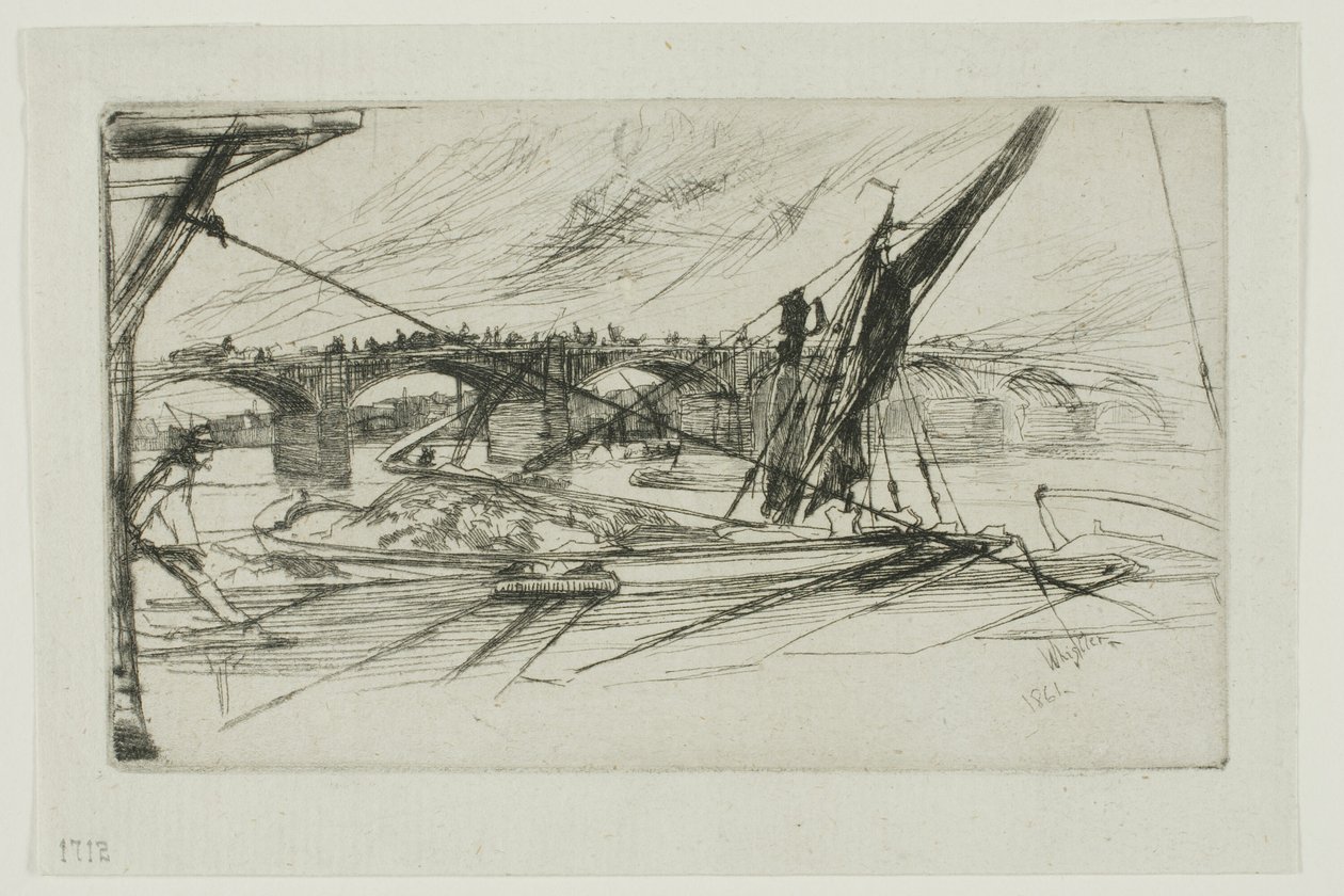 Vauxhall Bridge af James Abbott McNeill Whistler