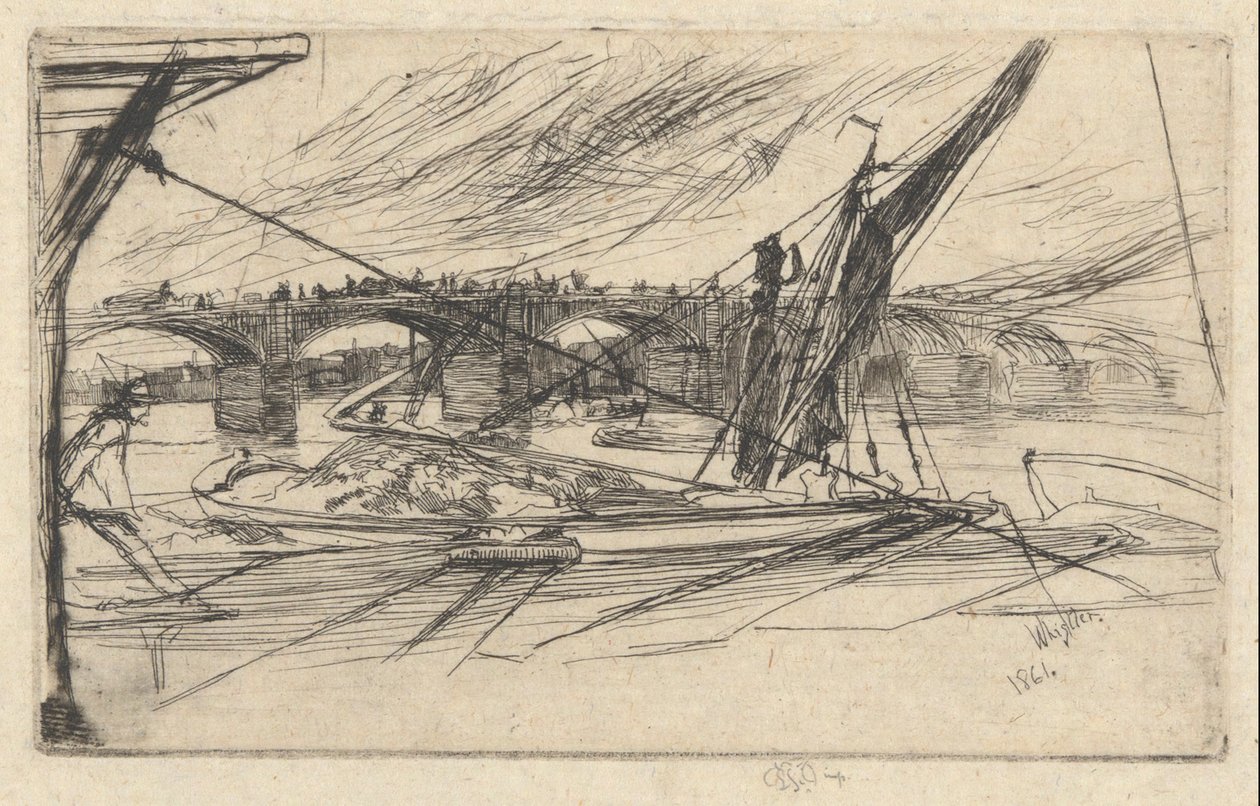 Vauxhall Bridge af James Abbott McNeill Whistler