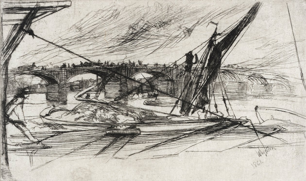 Vauxhall Bridge af James McNeill Whistler