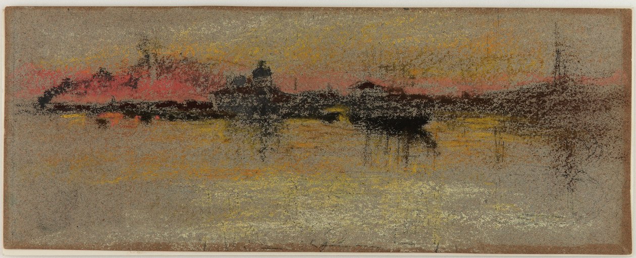 Venedig: Solopgang på Rialto af James Abbott McNeill Whistler