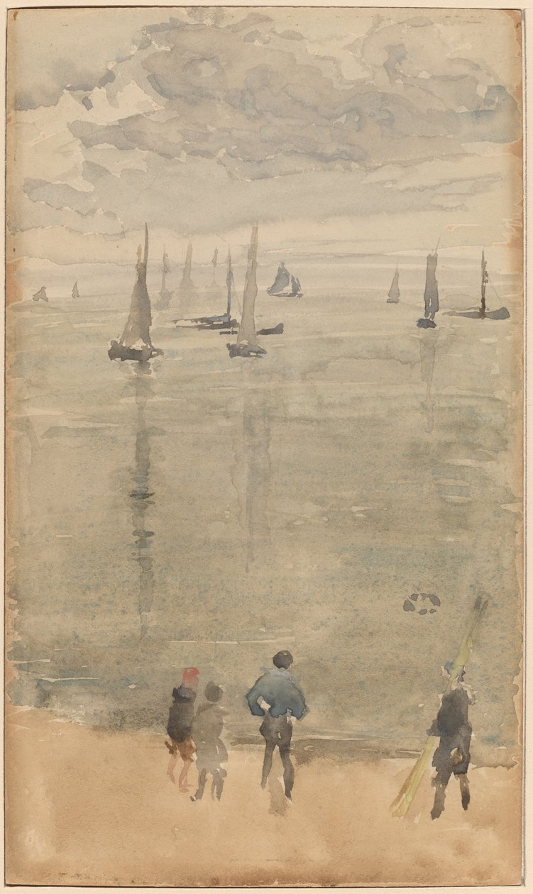 Violet [Bemærk?] ... Fiskerbådenes tilbagevenden af James Abbott McNeill Whistler