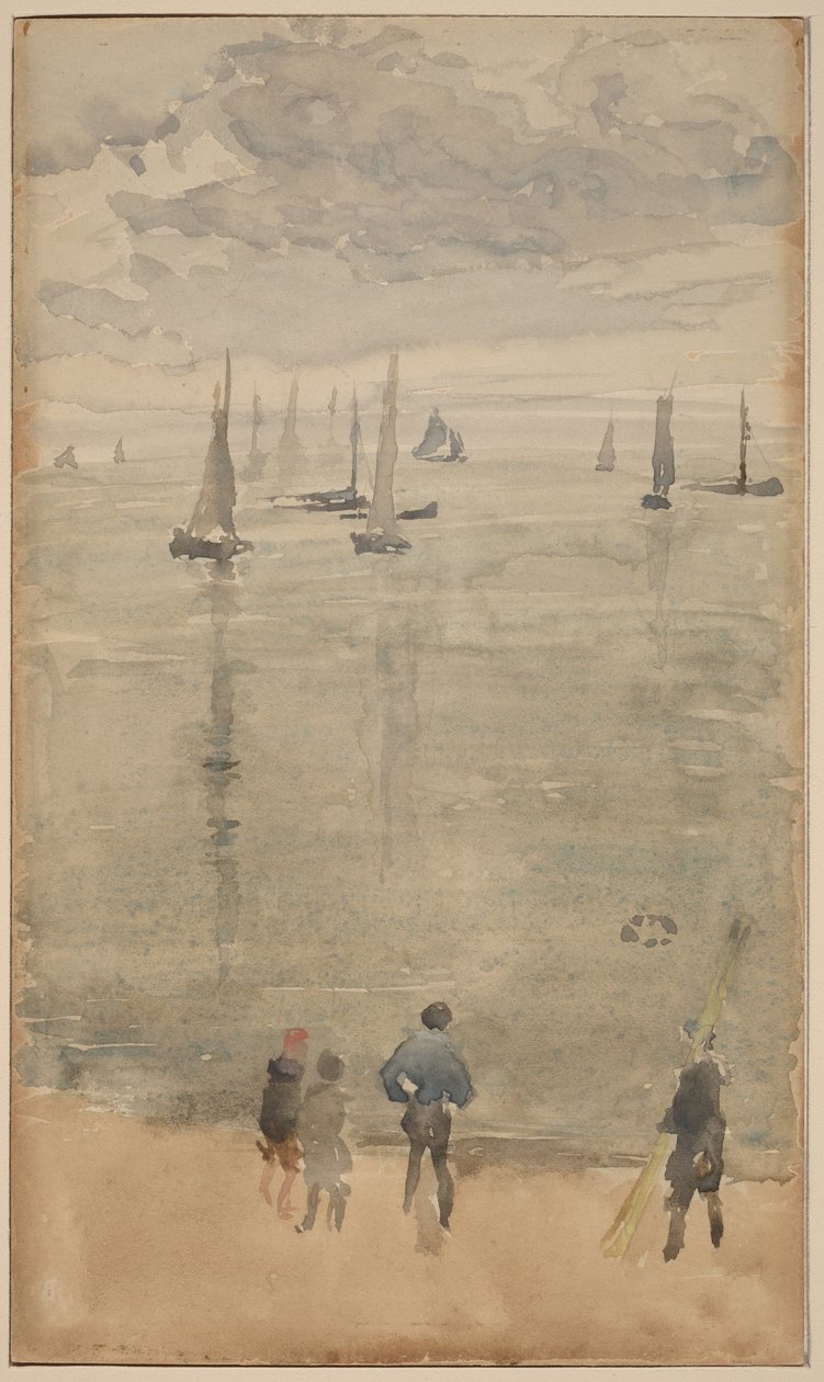 Violet [note?]... Fiskerbådenes tilbagevenden af James McNeill Whistler