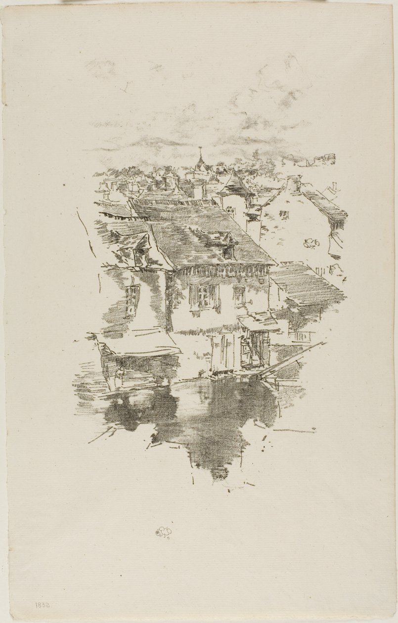 Vitré: Kanalen af James Abbott McNeill Whistler