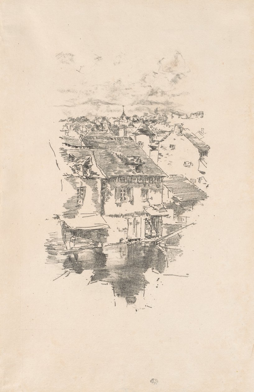 Vitré: Kanalen af James McNeill Whistler