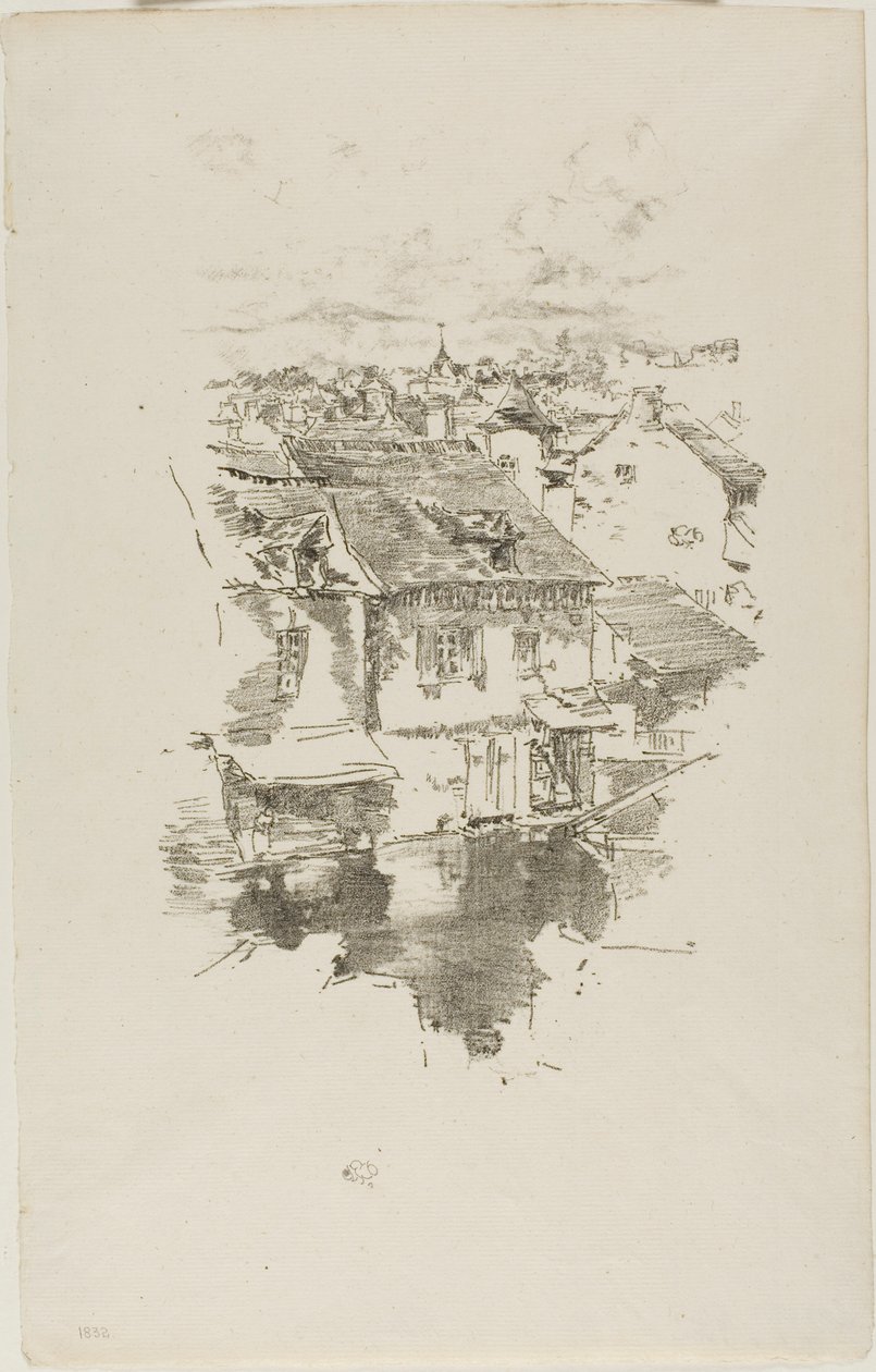 Vitré: Kanalen af James McNeill Whistler