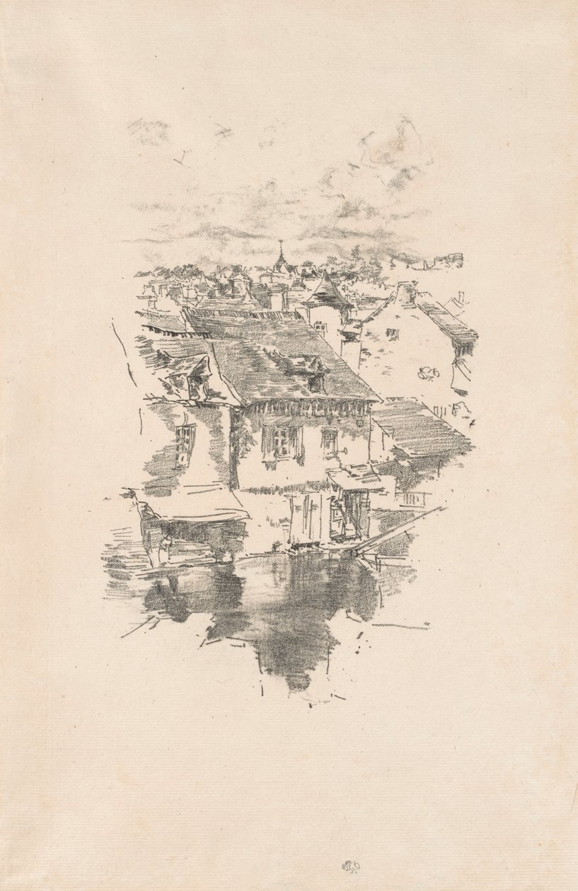 Vitré: Kanalen af James McNeill Whistler