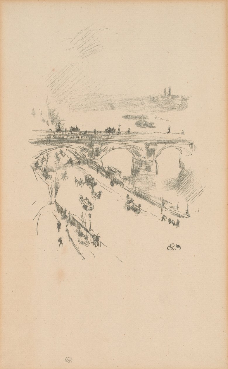 Waterloo Bridge af James Abbott McNeill Whistler