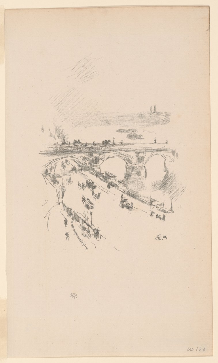 Waterloo Bridge af James Abbott McNeill Whistler