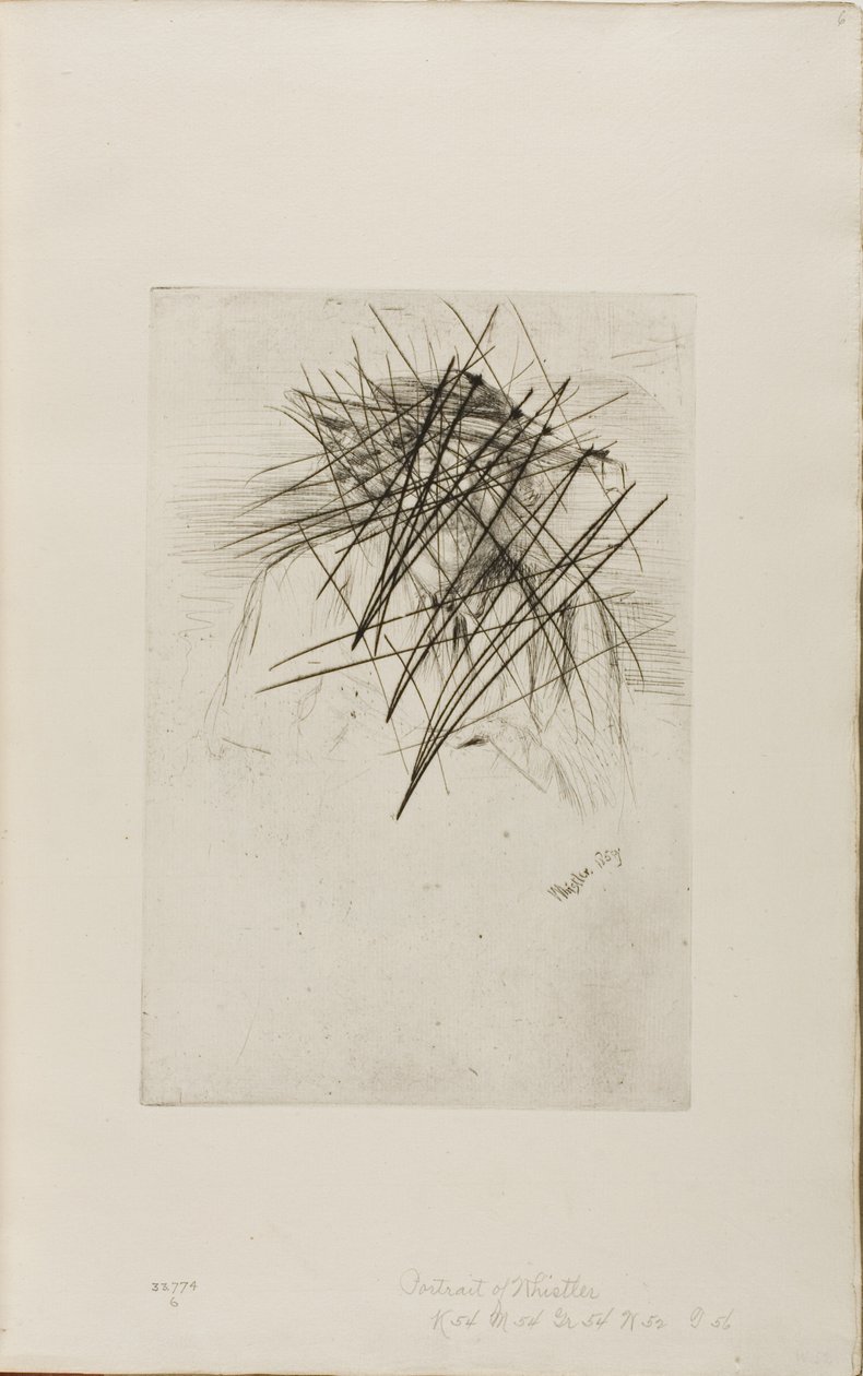 Whistler med en hat af James Abbott McNeill Whistler