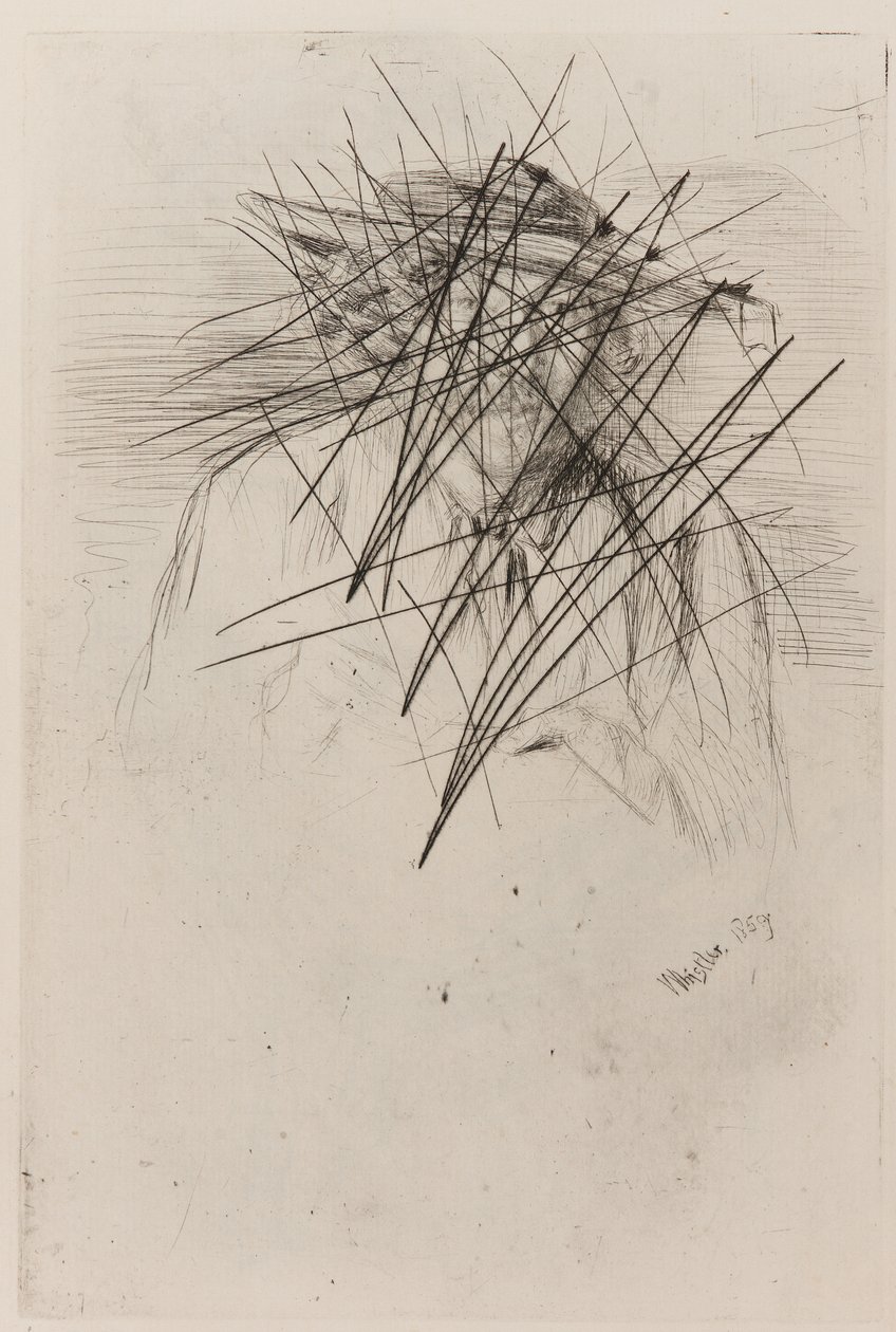 Whistler med hat af James Abbott McNeill Whistler