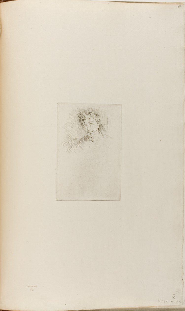 Whistler med White Lock af James Abbott McNeill Whistler
