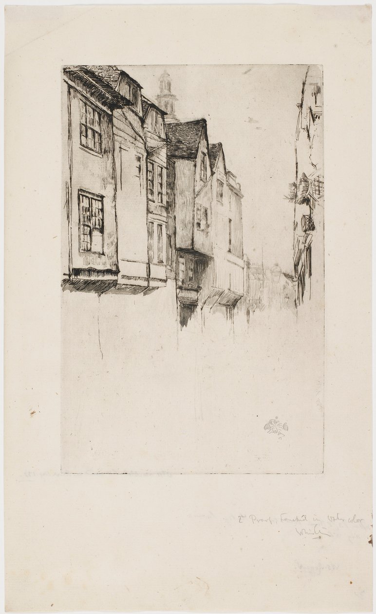 Great Street, London af James Abbott McNeill Whistler