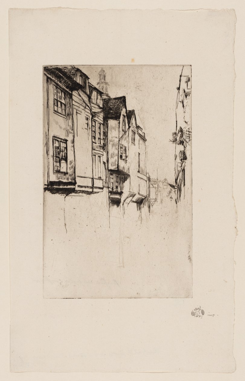 Great Street, London af James Abbott McNeill Whistler
