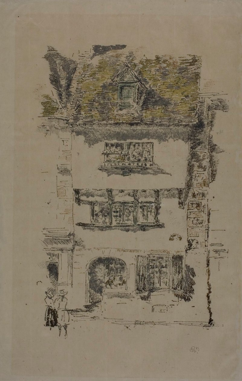 Det gule hus, Lannion af James McNeill Whistler