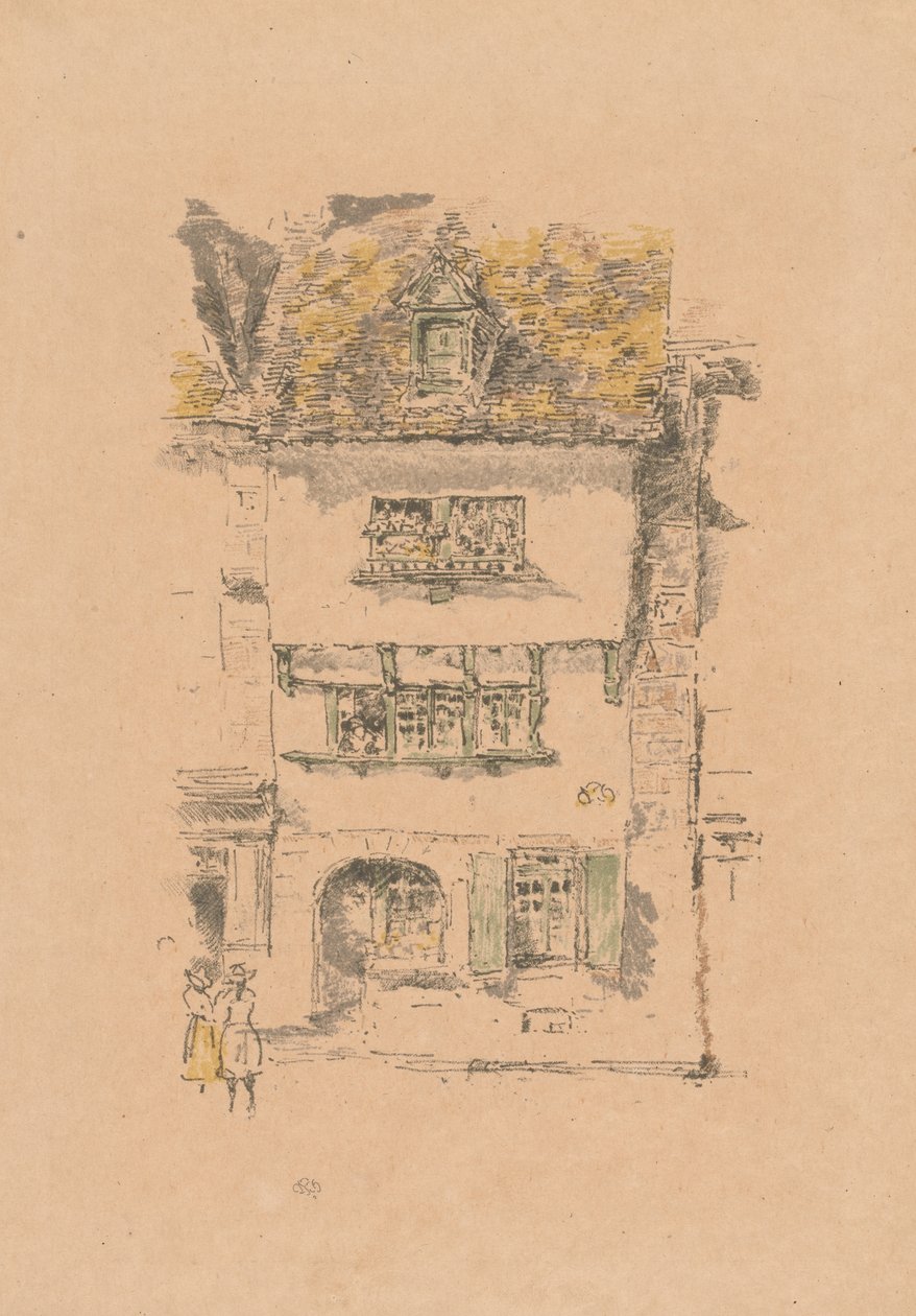 Det gule hus, Lannion af James McNeill Whistler