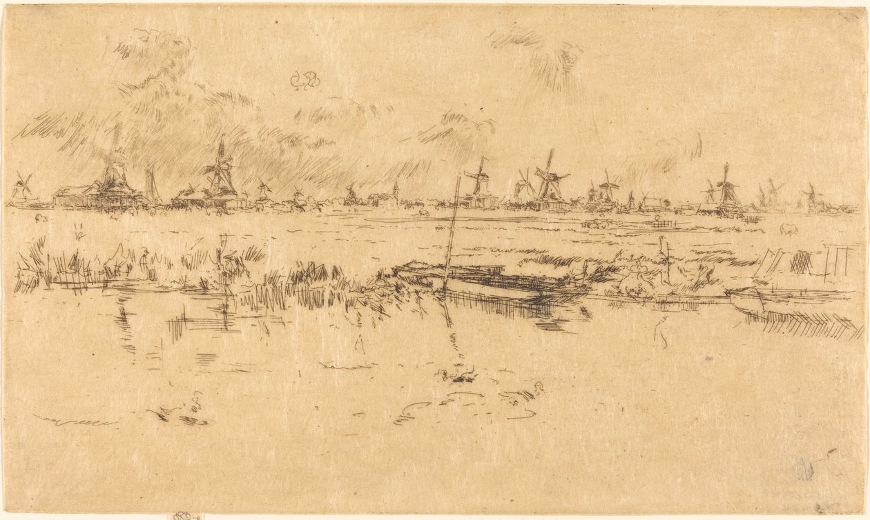 Zaandam af James Abbott McNeill Whistler