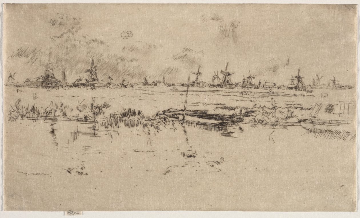 Zaandam af James McNeill Whistler