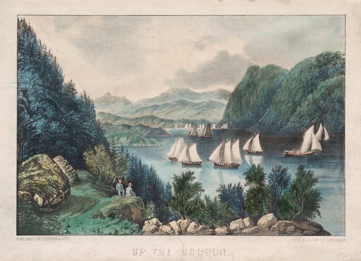Op ad Hudson af James Merritt Ives